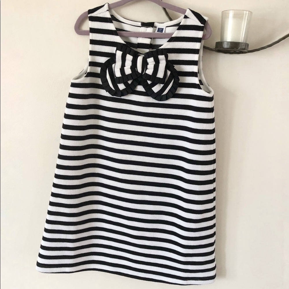 Janie and Jack Black and White Stripe Dress